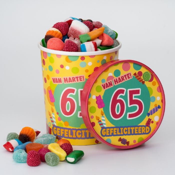 Candy Bucket “65 jaar”