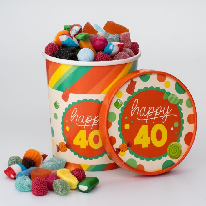Candy Bucket “Happy 40”