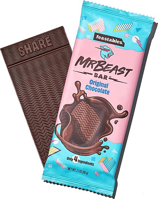 Feastables Mr Beast Chocolat Sea Salt bar 60gr