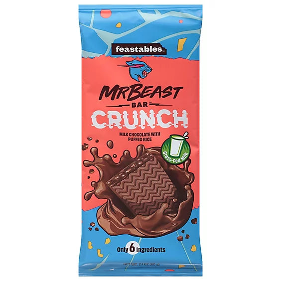 Feastables Mr Beast Crunch Chocolat bar 60gr