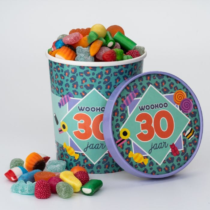 Candy Bucket “Woohoo 30 jaar”