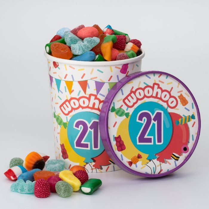 Candy Bucket “Woohoo 21”