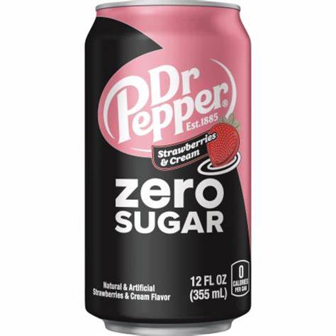 Dr Pepper Zero Strawberry & Cream 335ml