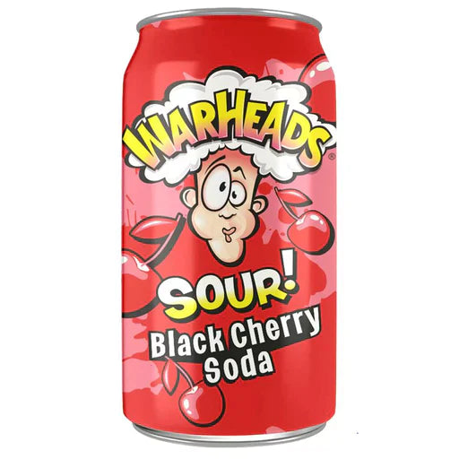 Warheads Sour Black Cherry Soda Drink