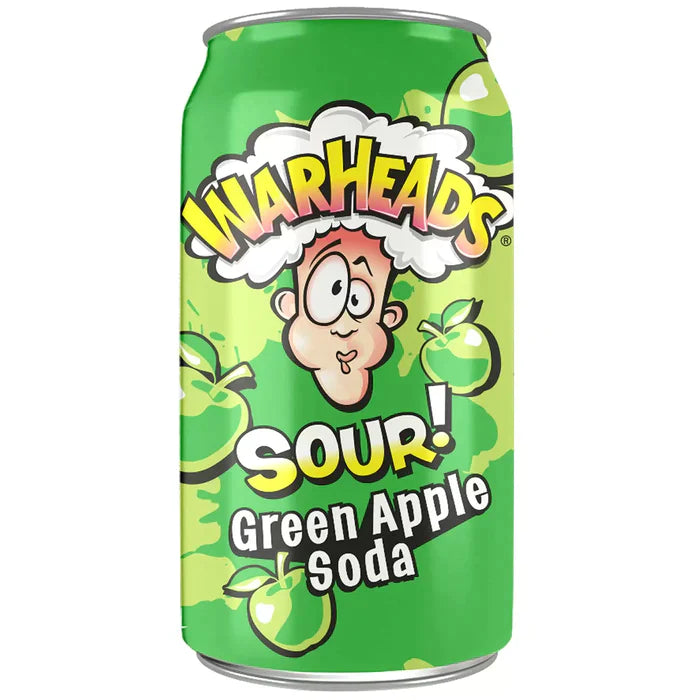 Warheads Sour Green Apple Soda Drink