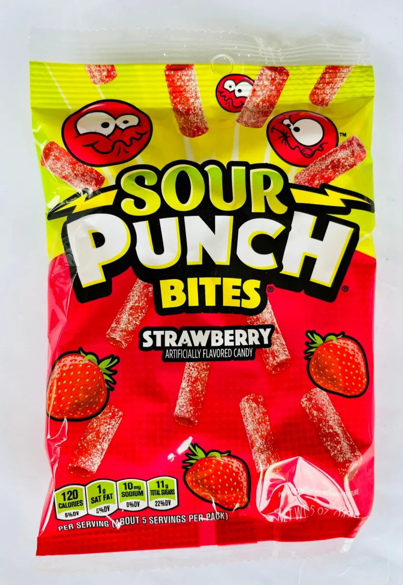 Sour Punch Bites Strawberry 142gr