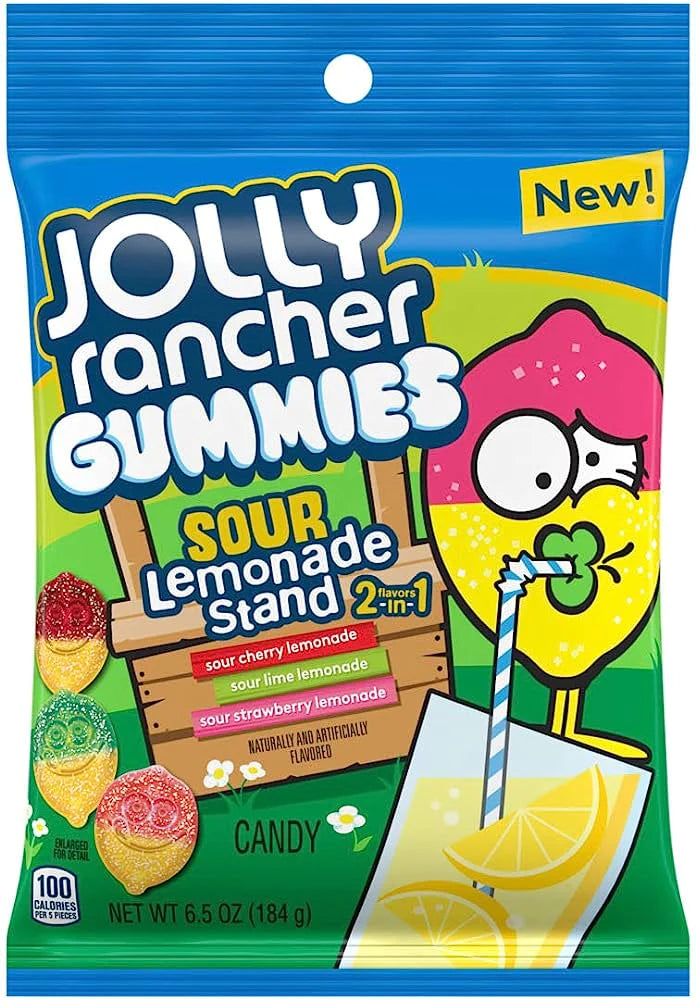 Jolly Rancher Gummies Sour Lemonade 184gr