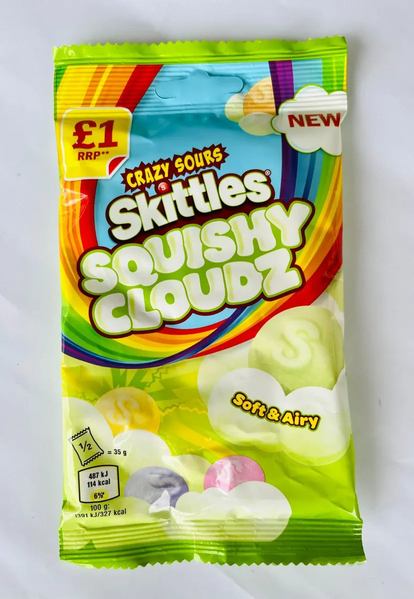 Skittles Squishy Cloudz Sour Green 94gr