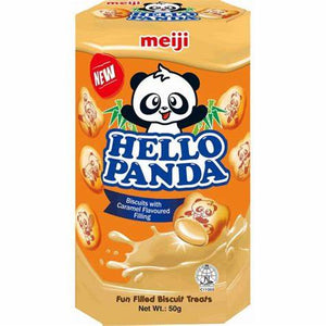Hello Panda Caramel Filled Biscuit Treats 50gr